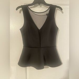 Forever 21 Black Peplum Bodysuit